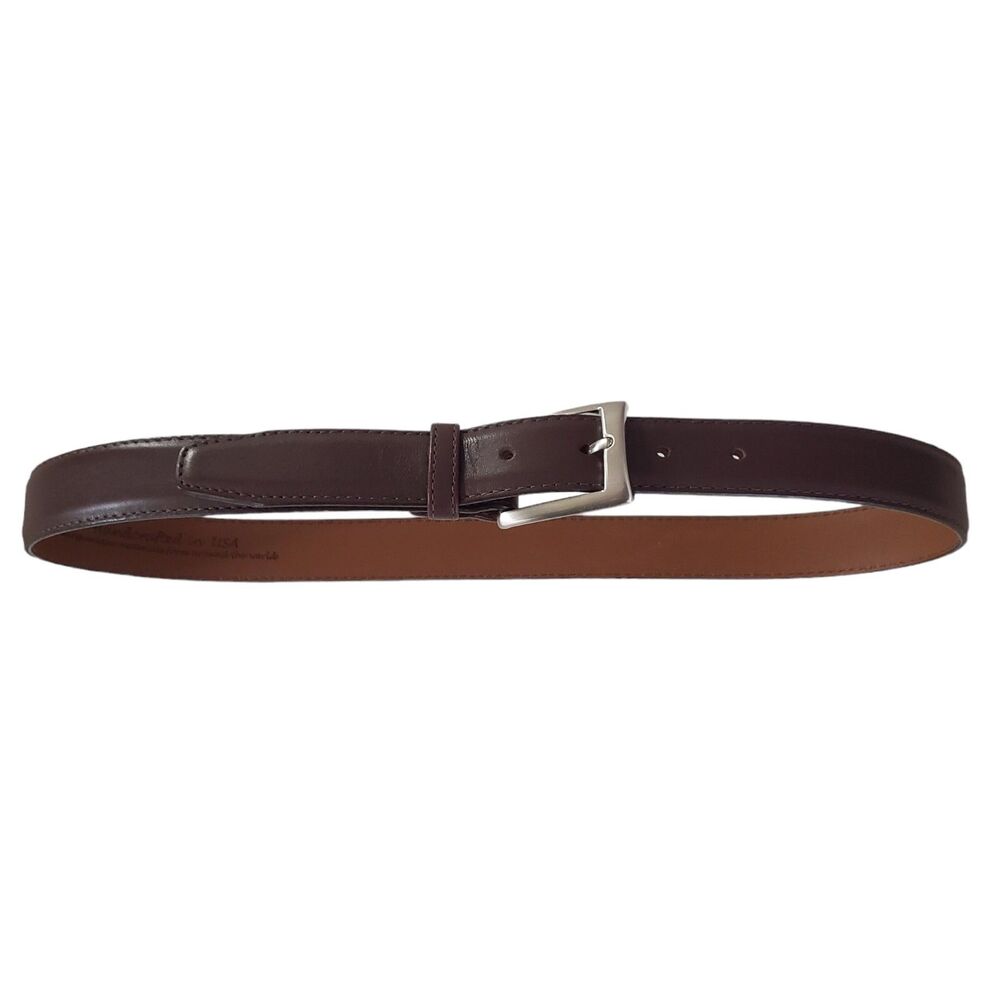 Leegin Genuine Leather Belt Brown Men's Size 32 Handcrafted in USA 20308